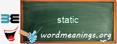 WordMeaning blackboard for static